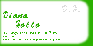 diana hollo business card